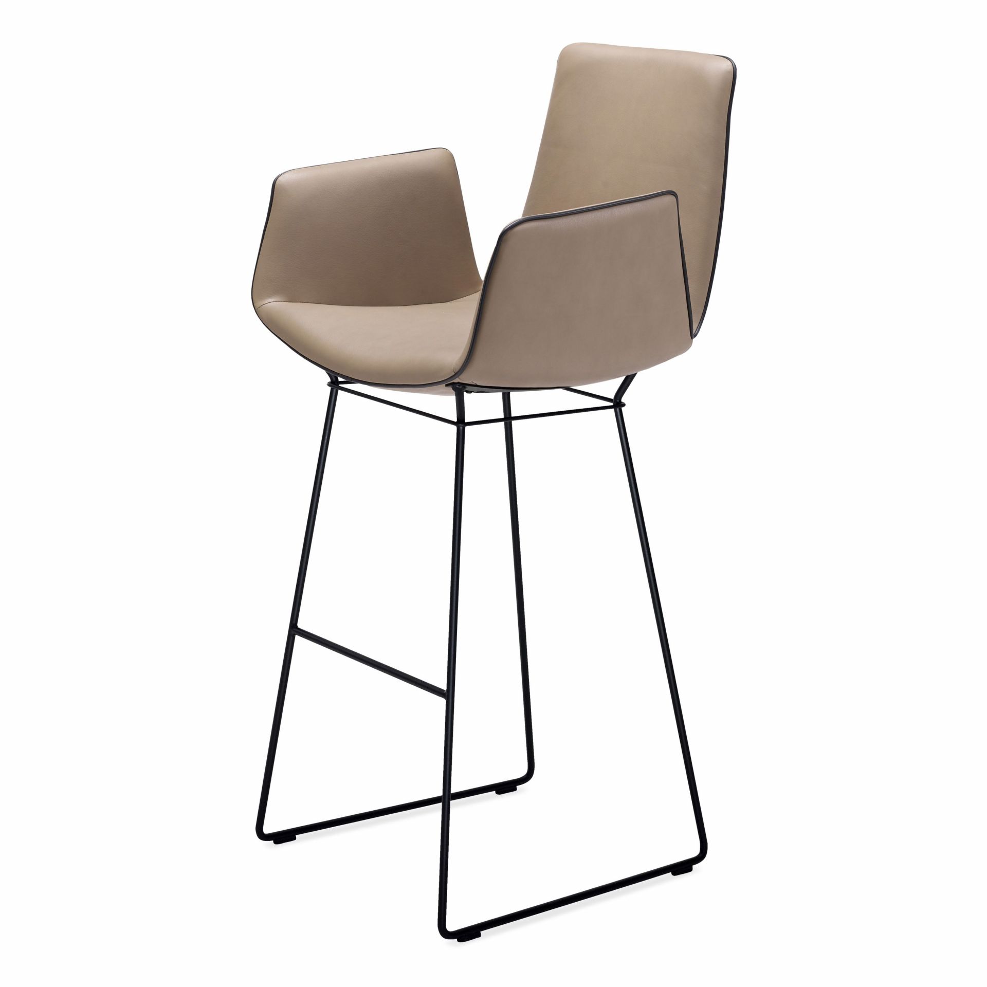 Amelie Bar Armchair high armrests Freifrau Manufaktur